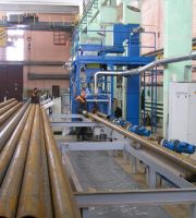 Blasting equipment for cleaning pipe surfaces Russia